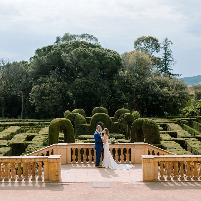 Barcelona elopement Facing each other to remember the emotions of the ceremony
