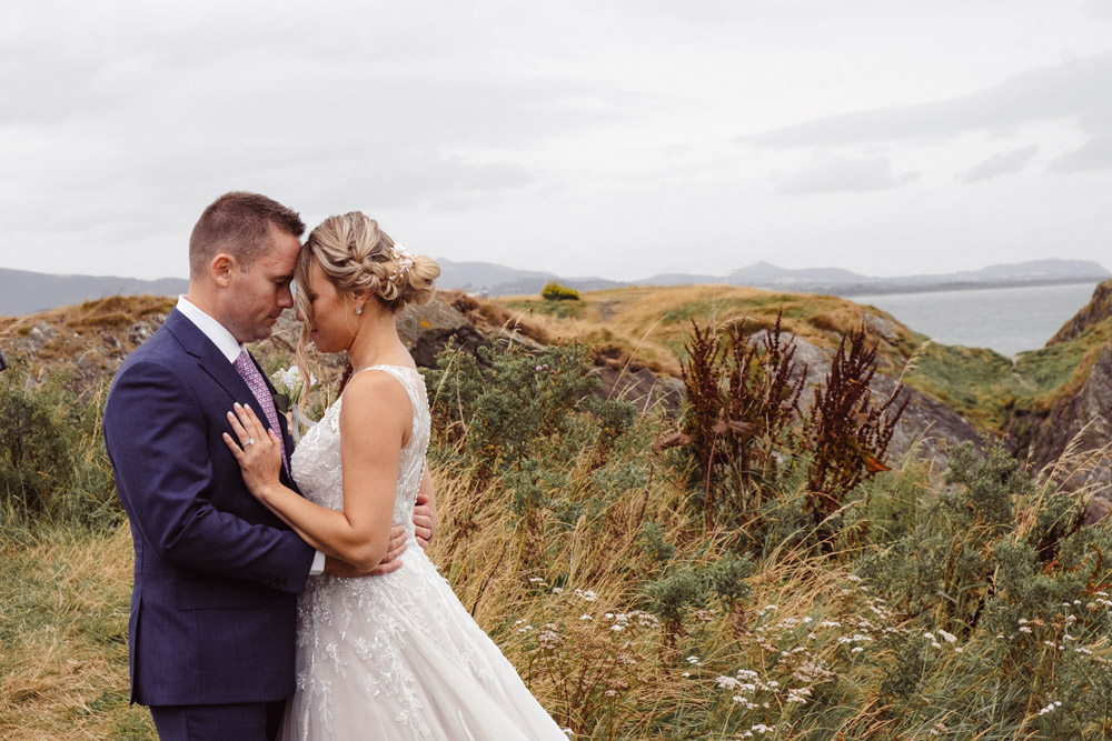 elopement wedding in Ireland-162-082 forehead against forehead for a charming pose