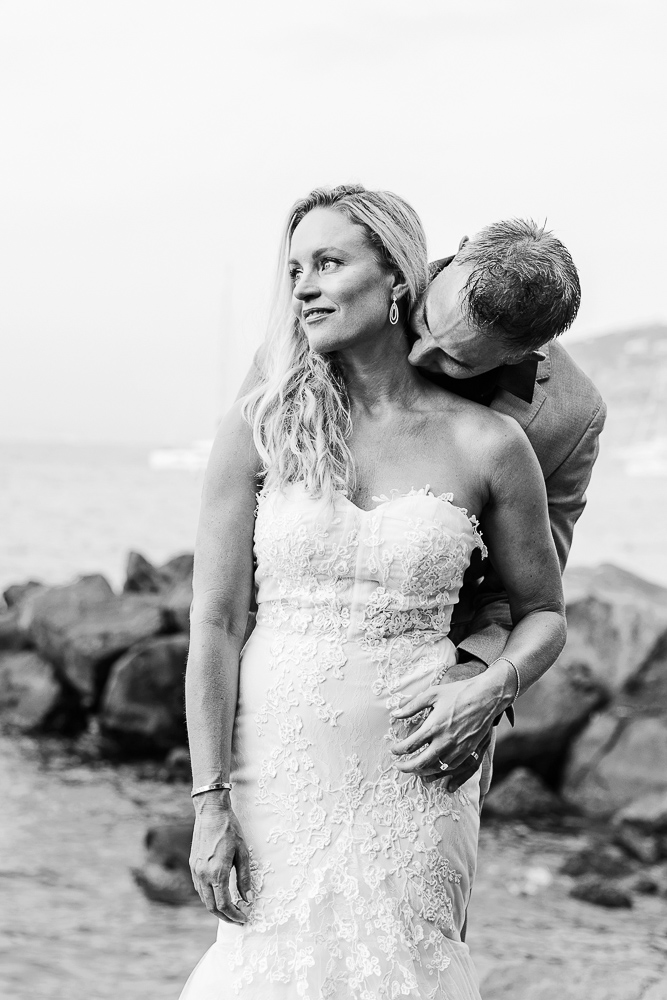 Wedding in Sorrento, Amalfi Coast –029 a photo in Black and white for an untemporal moment of love
