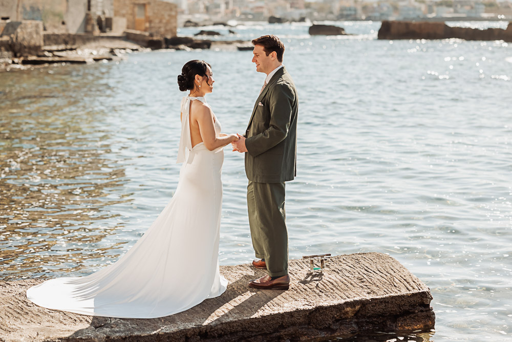 The sweet sky and temperature in Crete during winter
