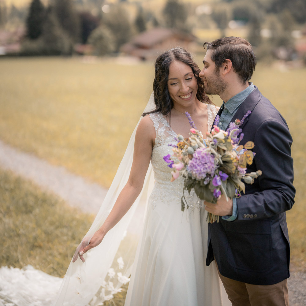 Switzerland vow renewal package-78-001 a kiss after the vow renewaal of this couple in Switzerland