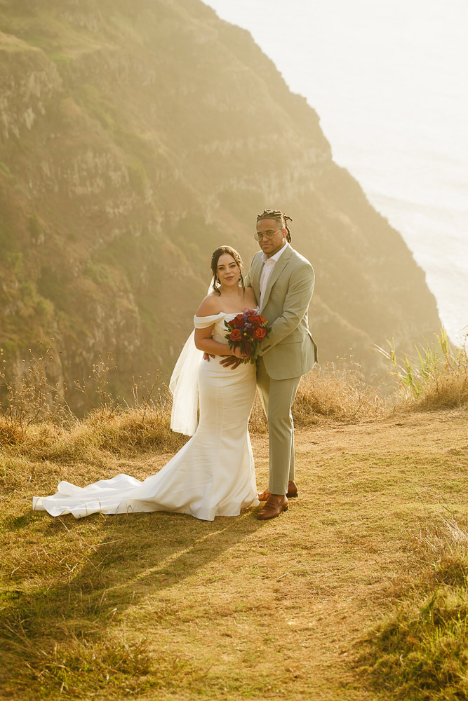 Elopement on the cliff in Madeira