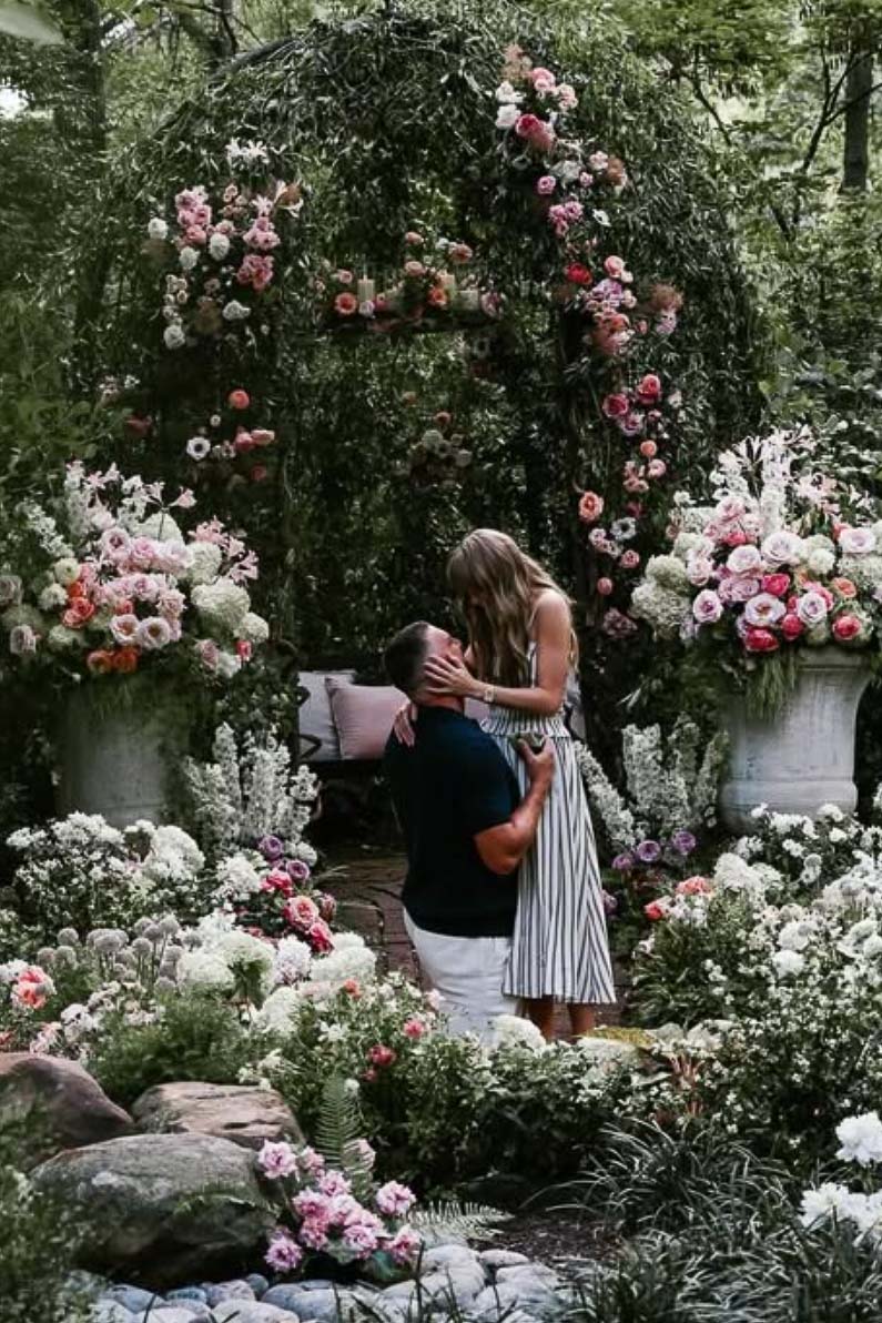 Taylor Swift and Travis Kelce floral decoration for their wedding
